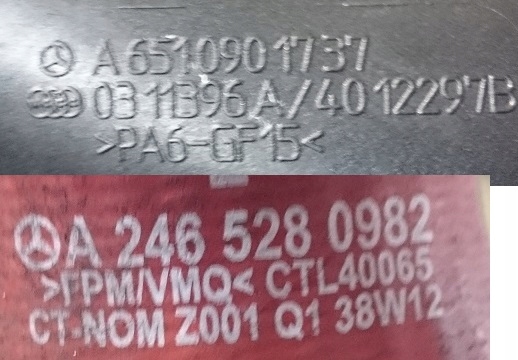 TUVA FURTUN MERCEDES A B GLA X156 A2465280982 Product image