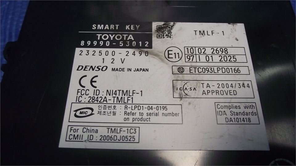 LEXUS IS 220 250 MODUL CHEIE INTELIGENTE 89990-53012 Product image