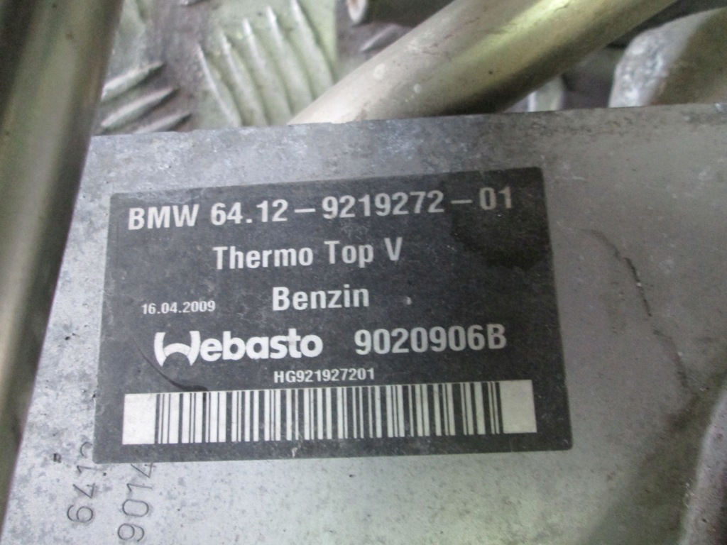 BMW F01 F06 F07 F10 F13 WEBASTO INCALZIRE BENZINA Product image