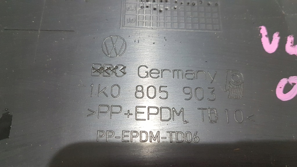 CAPAC DE ARMARE BARA DE PROTECȚIE P VW GOLF V 1K0805903 Product image