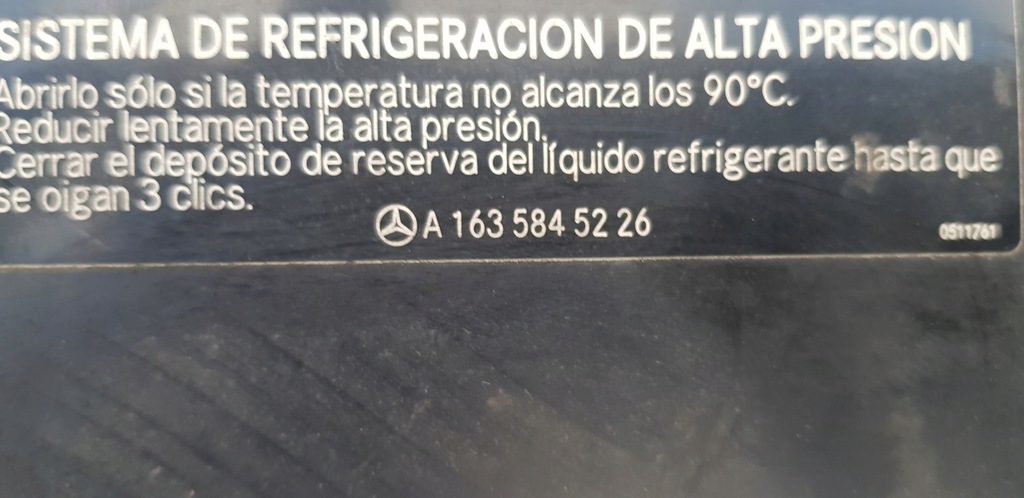 CARCASA CALCULATOR MERCEDES W163 ML A1635845226 Product image