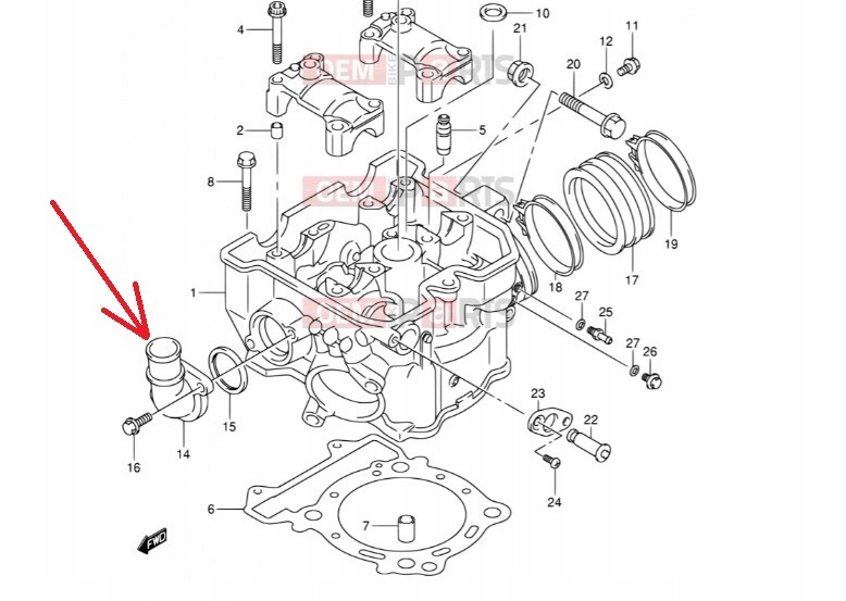 cot cap termostat SUZUKI DR-Z 400E DRZ Product image