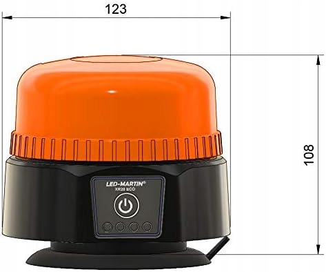 Lampa blitz LED MARTIN XR20 ECO galben, magnet, baterie, expozitie Product image