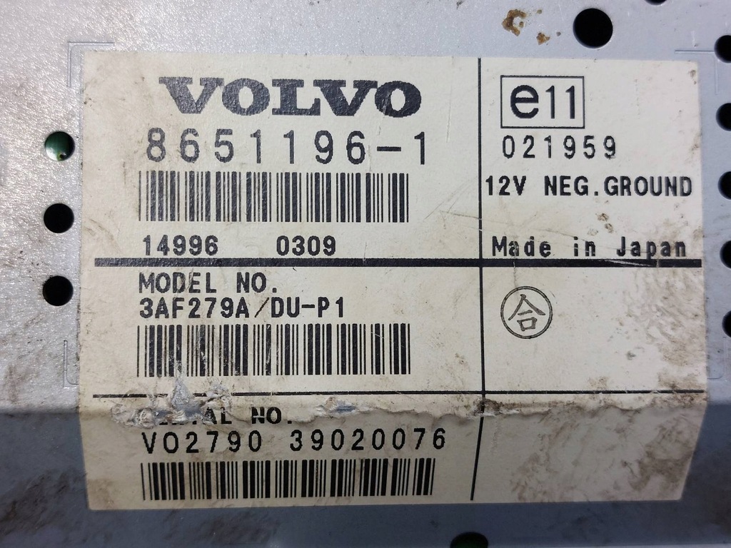 DISPLAY MONITOR NAVIGATIE VOLVO S40 II V50 I 8651196 Product image