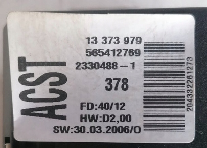 OPEL CORSA D 06r- 1.2 16V DISPLAY 13373979 Product image