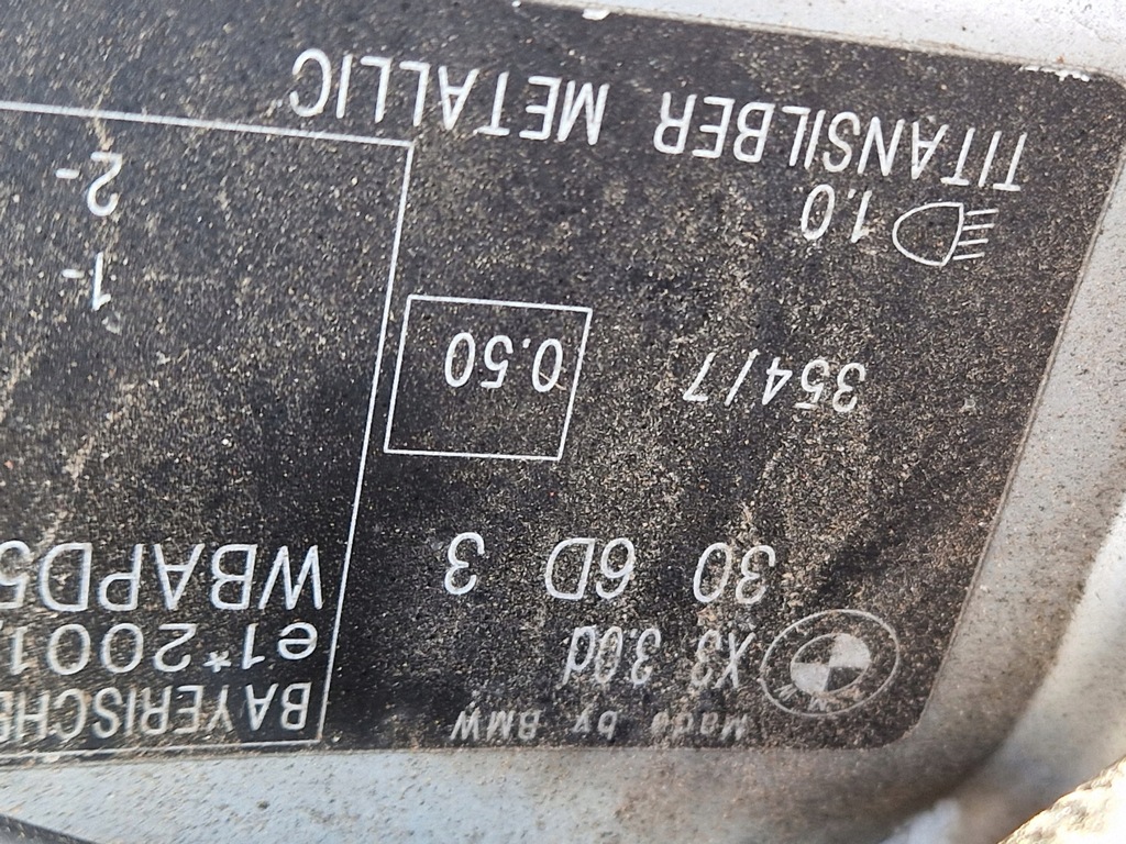 BARA SPATE BMW X3 E83 M PACHET 354/7 Product image