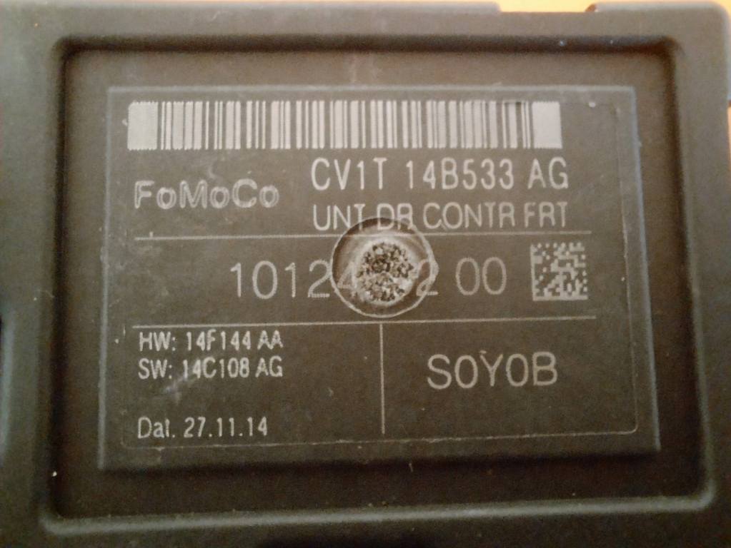 FORD FIESTA MK7 12-17 MODUL CONTROLLER UȘĂ ÎMBĂiere CENTRALĂ CV1T14B533AG Product image