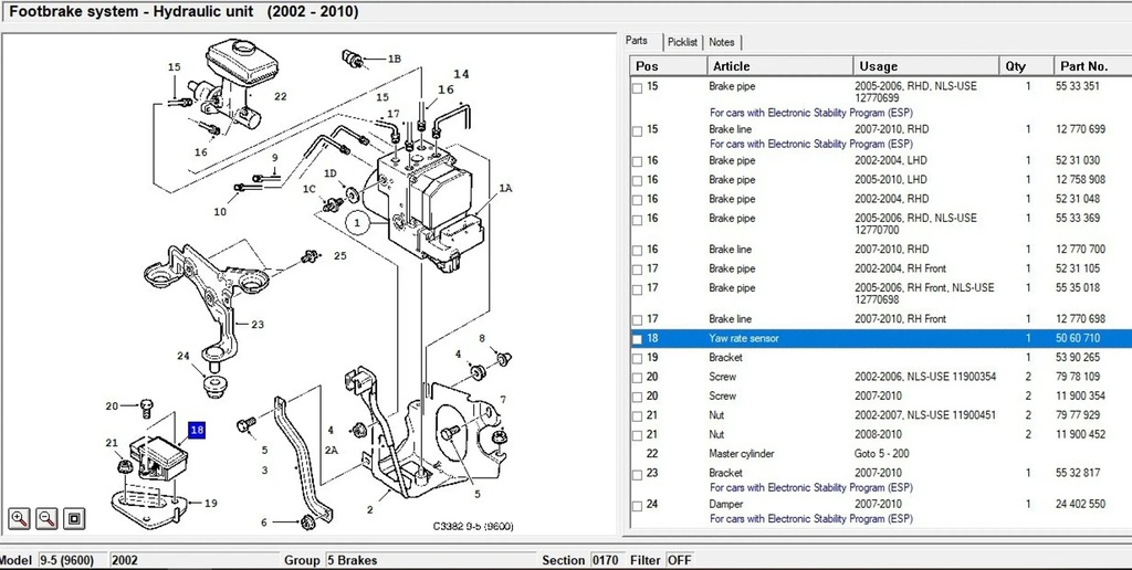 Saab 9-5 2002 Altele Product image