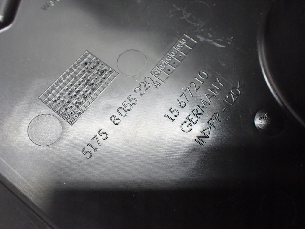 PLACA CAPAC ȘASIU, DREAPTA, ORIGINAL 8055220 BMW 1 F20 17R Product image
