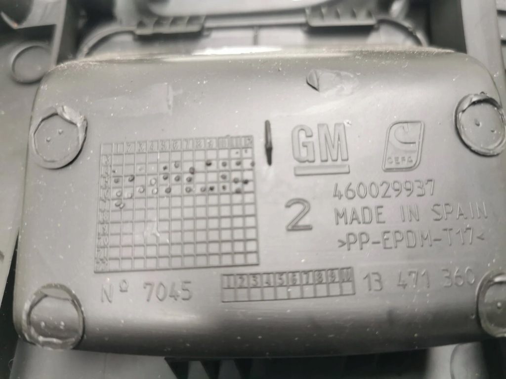 OPEL CORSA E CAPAC DEPOZITARE PLACI CONSOLA ȘOFER 13471360 Product image