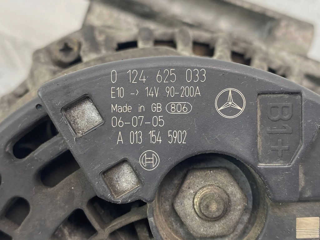 ALTERNATOR MERCEDES E W211 2.2 CDI A0131545902 Product image