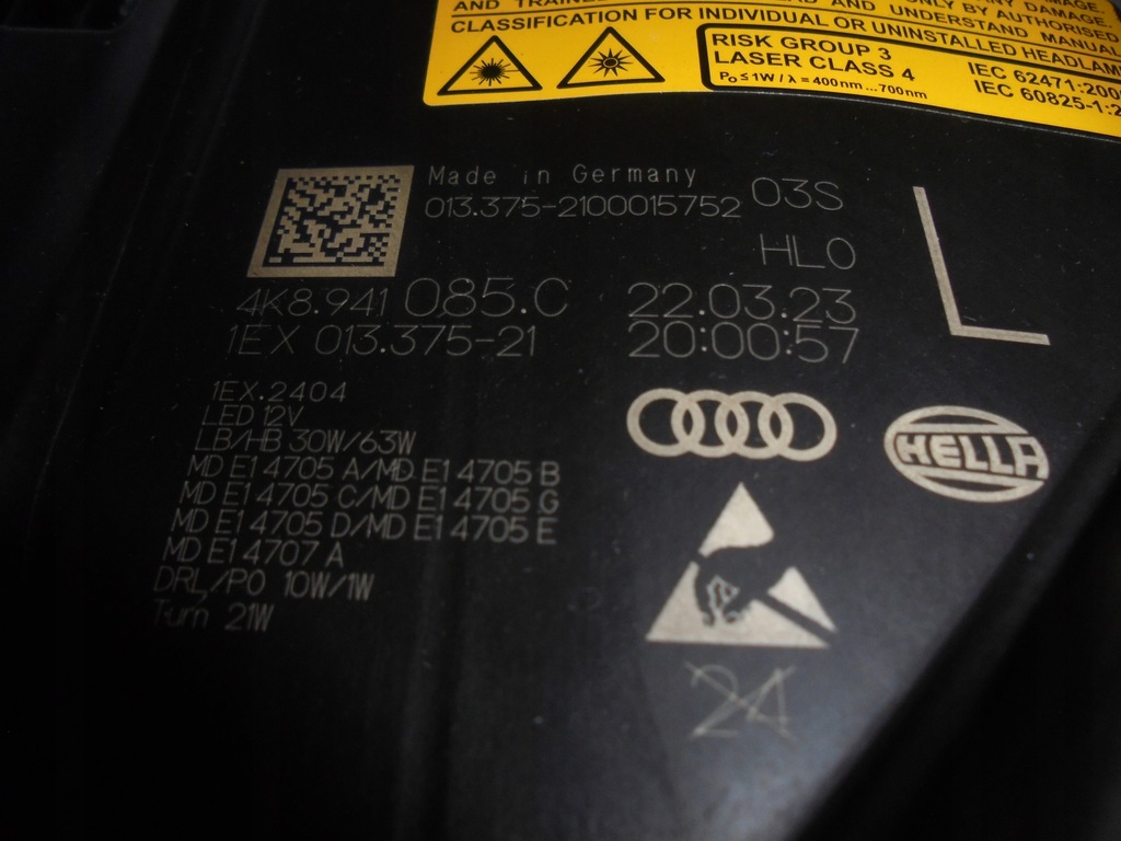 AUDI RS6 RS7 4K8 LAMPI FATA LASER 4K8941085C 4K8941086C Product image