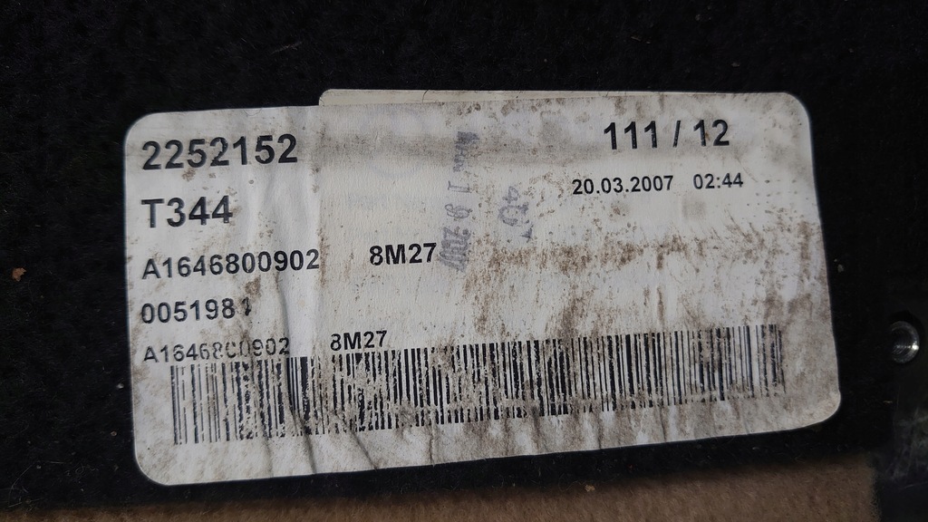 MERCEDES ML W164 PANOU PORGAI MERCEDES A1646800902 Product image