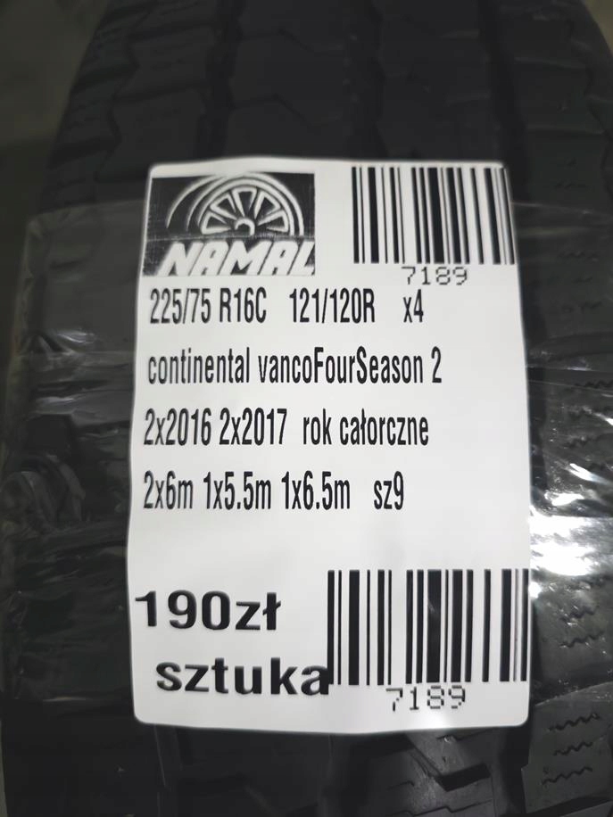 225/75r16C continental 2017 toate anvelopele 6.5mm 7189 Product image