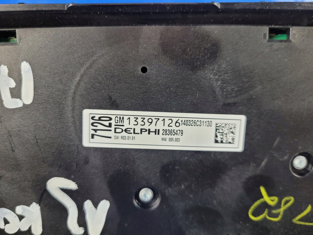 PIESE OPEL | Comutator radio Astra J Panel CD600 13397126 Product image