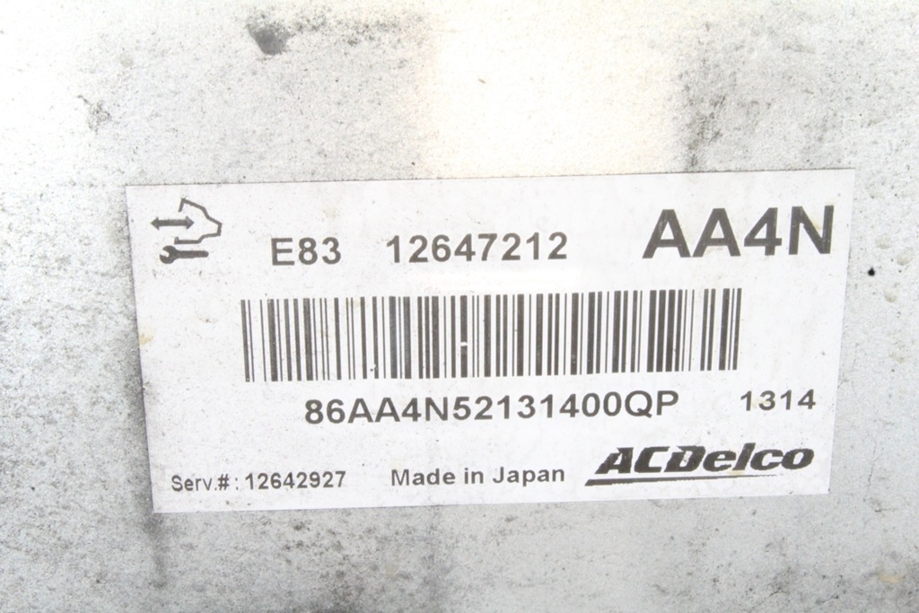 Opel Astra J 12647212 1.4L Benzină 74KW 2012 Product image