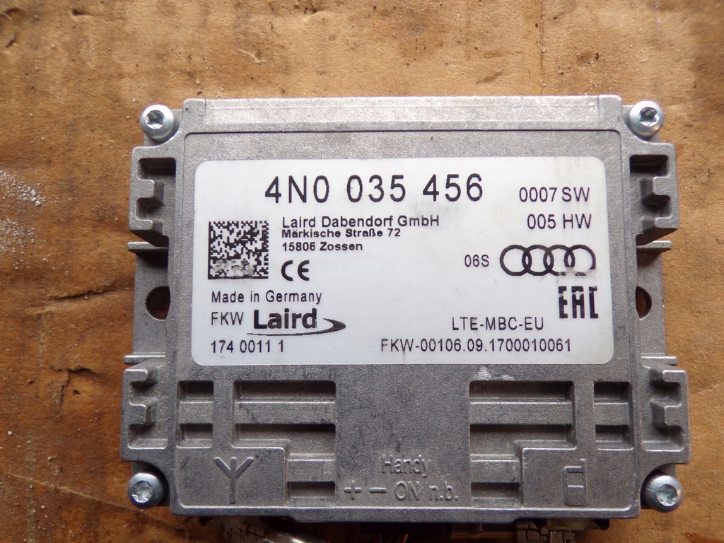 AMPLIFICATOR ANTENA 4N0035456 VW AUDI SKODA SEAT Product image