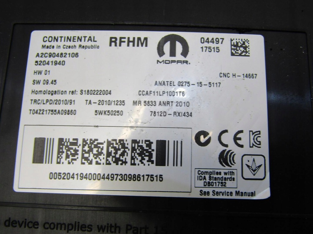 MODUL CONTROLLER 2.0 JEEP RENEGADE Product image