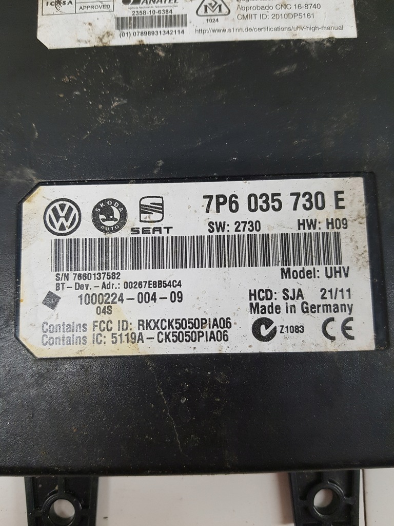 MODUL BLUETOOTH PENTRU TELEFON VOLKSWAGEN SCIROCCO Product image