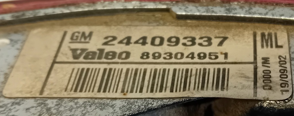 LAMPĂ DE CEAȚĂ STÂNGA SPATE 24409337 OPEL CORSA C Product image