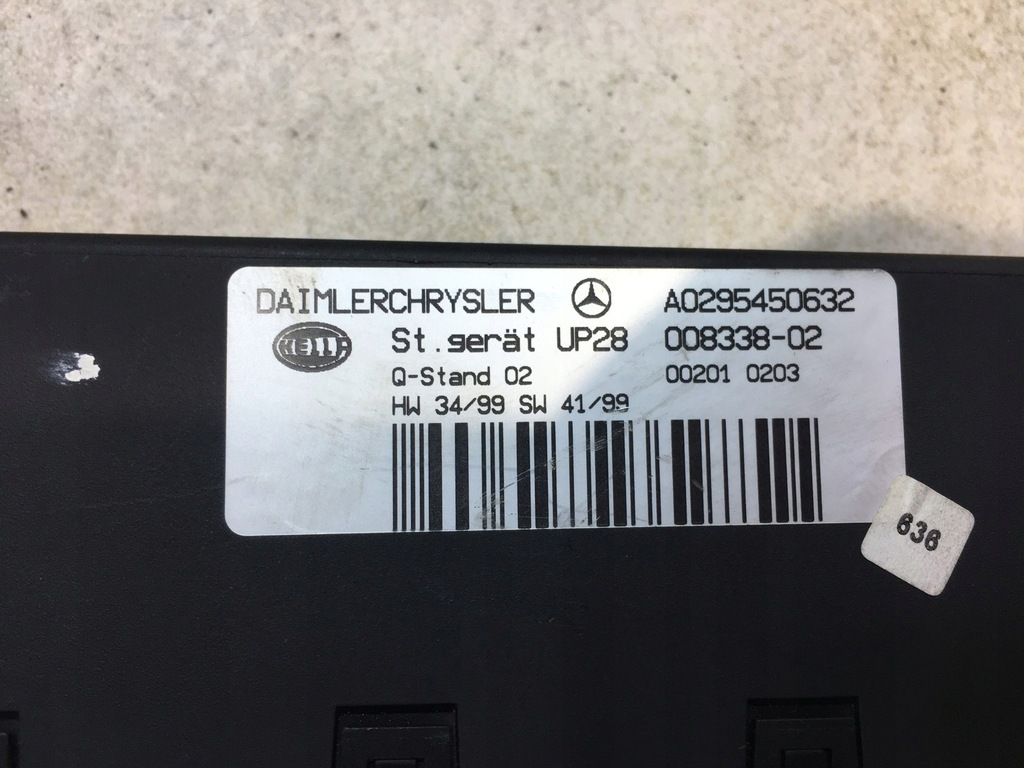 MODUL VACUUM MERCEDES W202 2.0 A0295450632 Product image