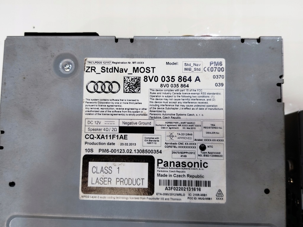 CITITOR DE NAVIGAȚIE AUDI A3 8V 8V0035864A FUNCȚIONAL, LEGAL! Product image