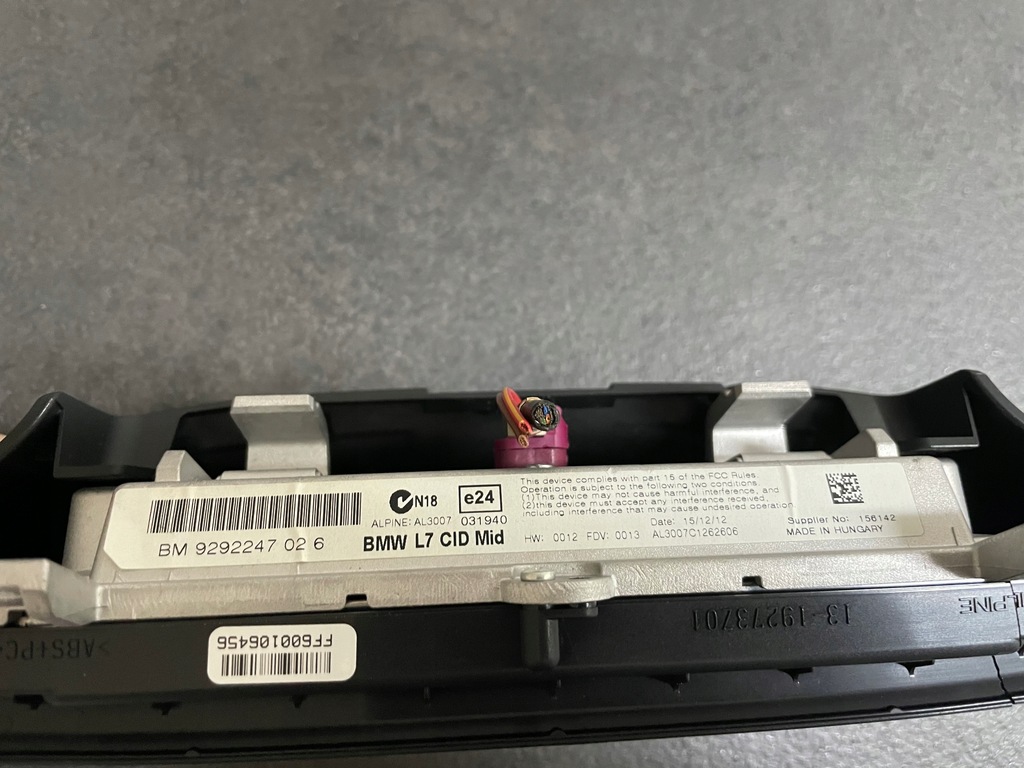 DISPLAY ECRAN DE NAVIGARE BMW F31 OE 9292247 Product image