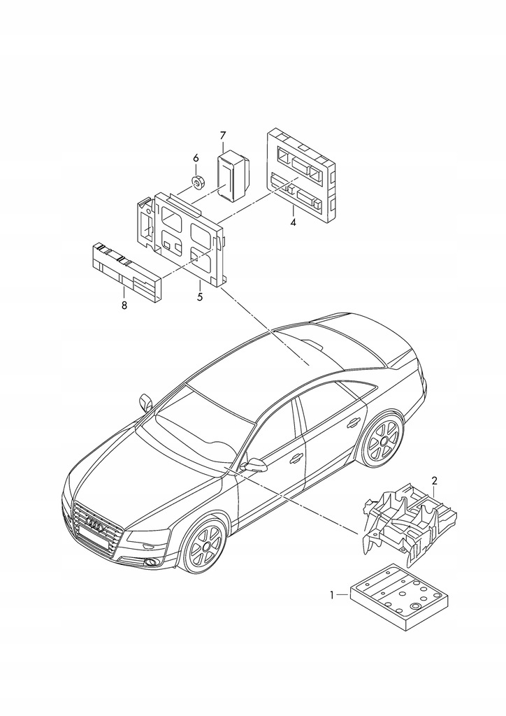 4H0907412 CONTROLLER MODUL CONFORT AUDI A8 D4 4H Product image