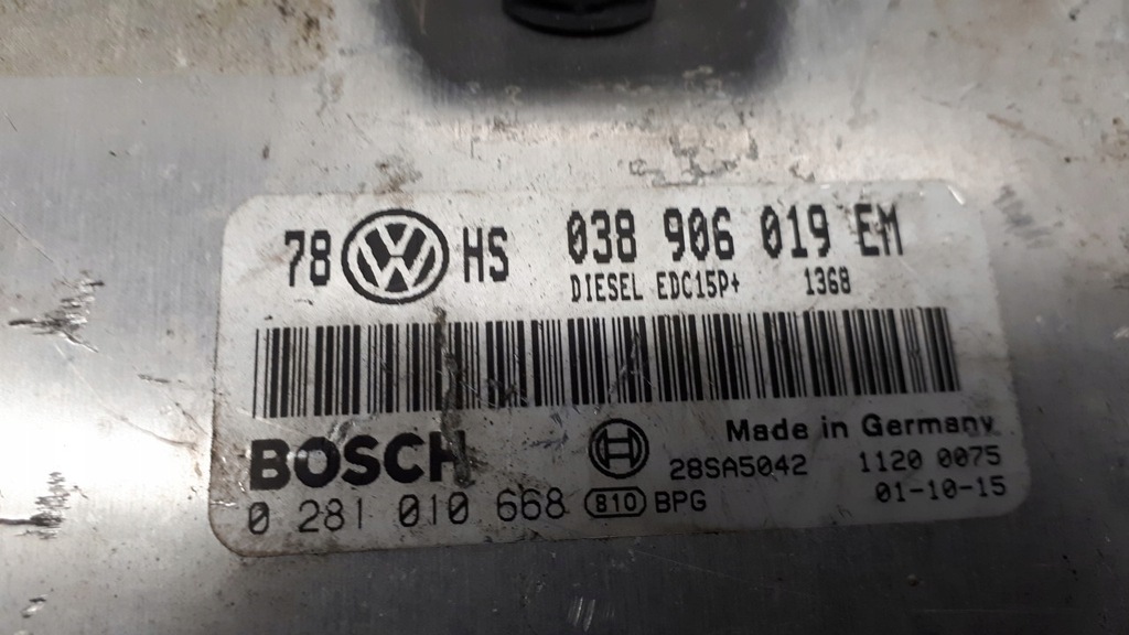 0281010668 calculator VW PASSAT B5 1.9 TDI Product image