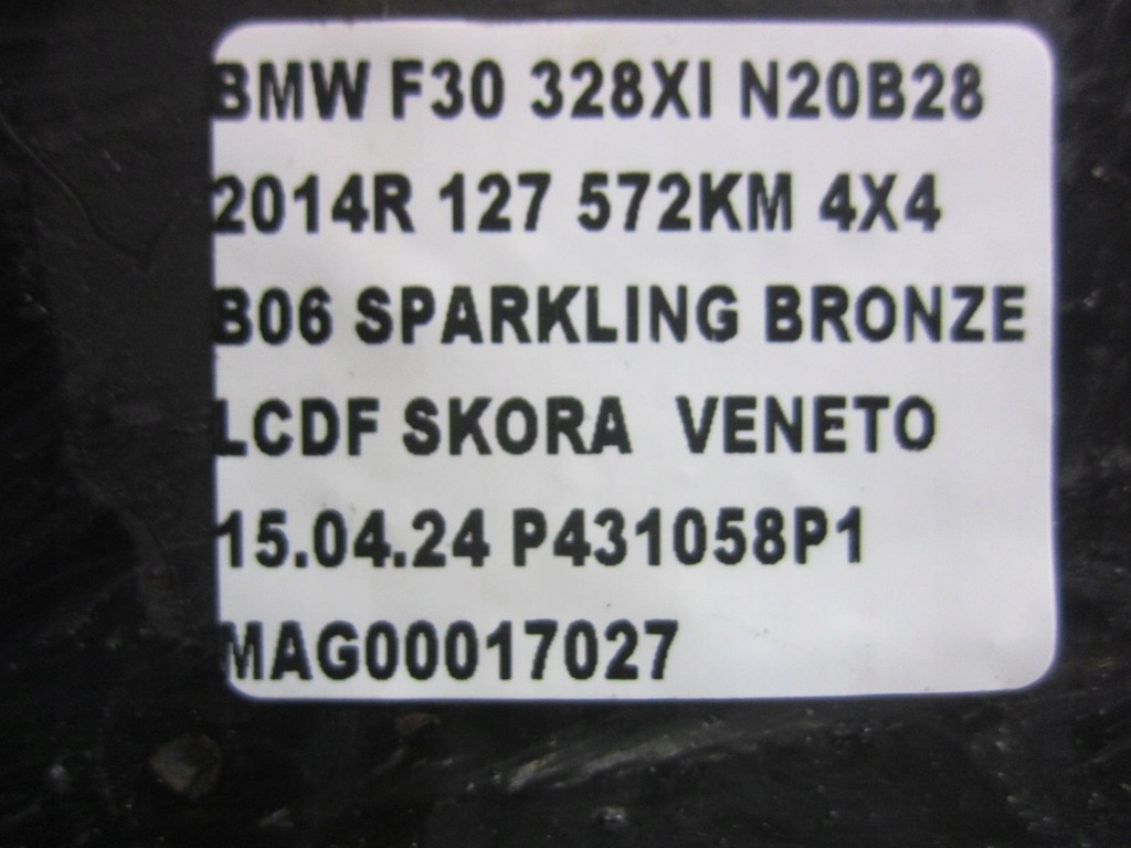 BMW F30 F20 4x4 X-Drive GRAND MOTOR FATA 31106872121 Product image