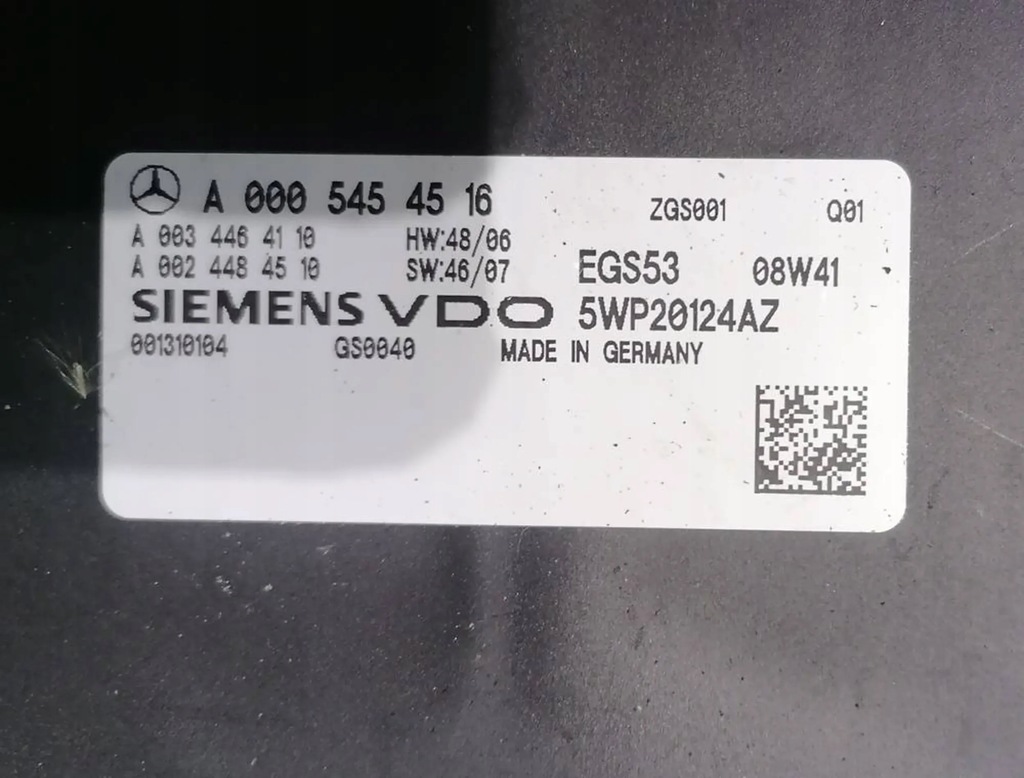 MERCEDES W204 07- MODUL CUTIE A0005454516 Product image