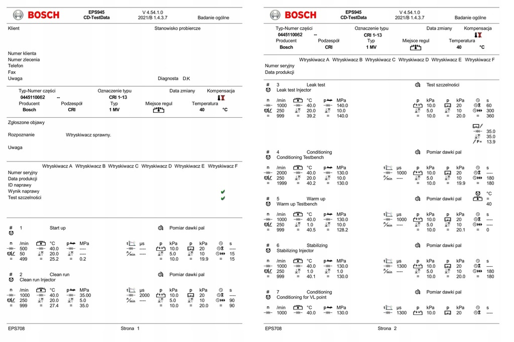 Injector Bosch 0445110062 Citroen 2.0hdi Product image