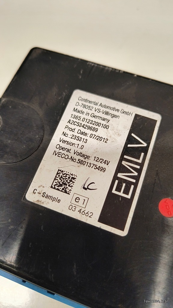 Modul controler ECU Iveco Daily 5801375499 Product image