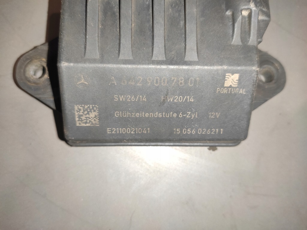 MERCEDES W221 OM642 3.0D MODUL RELEU BUGII INCLUSE A6429007801 ORIGINAL Product image