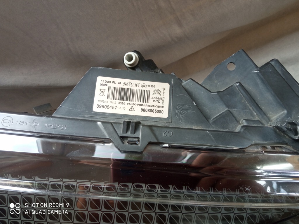 Lampa dreapta Citroen DS3 Xenon Led 14-16r 9808065080 Product image