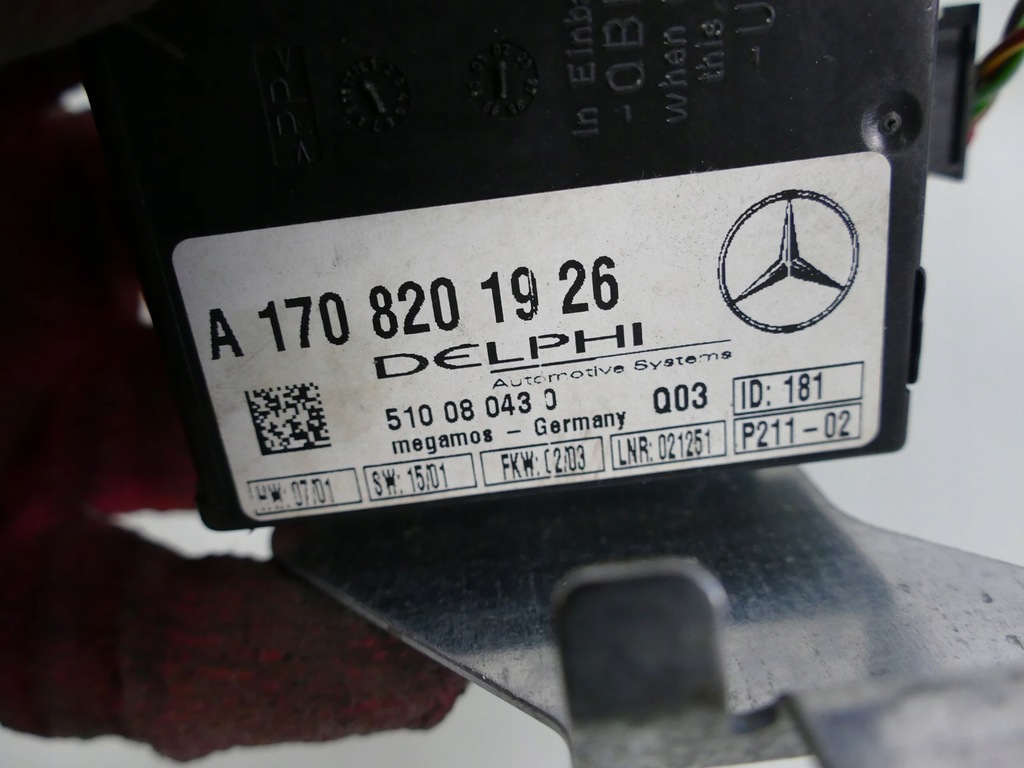 CONTROLLER MODUL ALARMĂ MERCEDES SLK R170 Product image