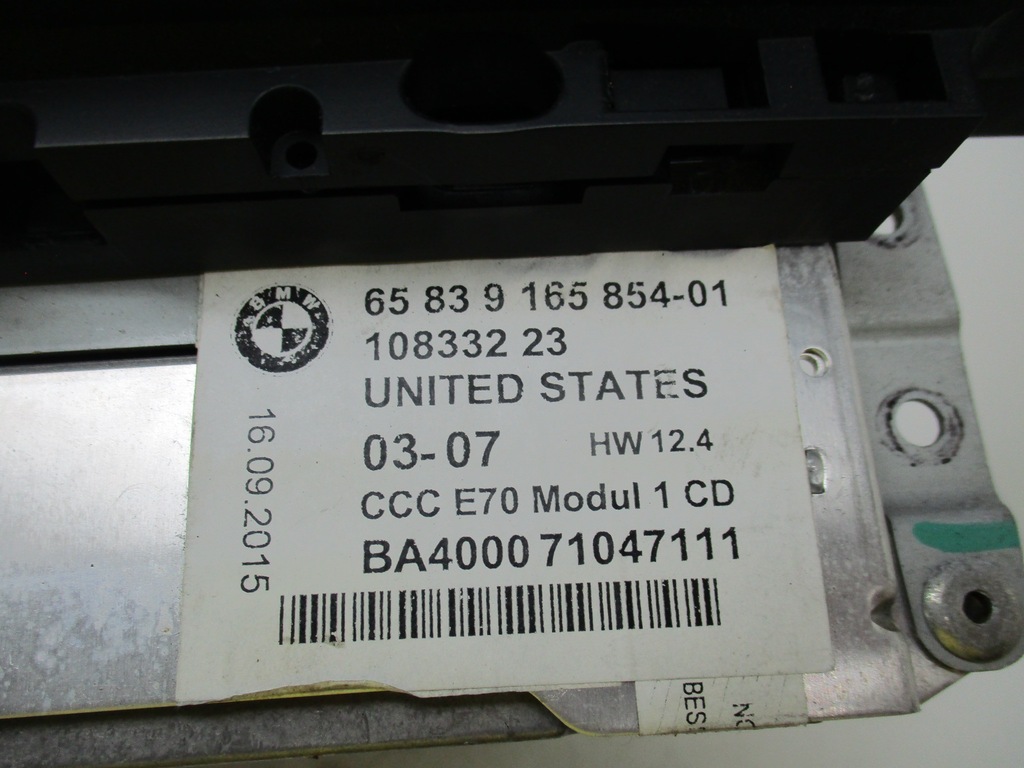 BMW X5 E70 cititor de navigație modul CCC 9165854 9133784 Product image