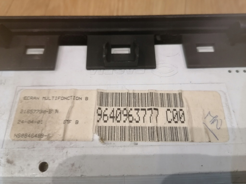 PEUGEOT 307 Afișare ceas 9640963777 Product image