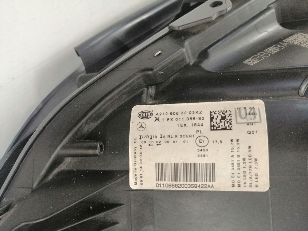 MERCEDES W212 LAMP LAMP FRONT FULL LED ILS A2129063203 Product image