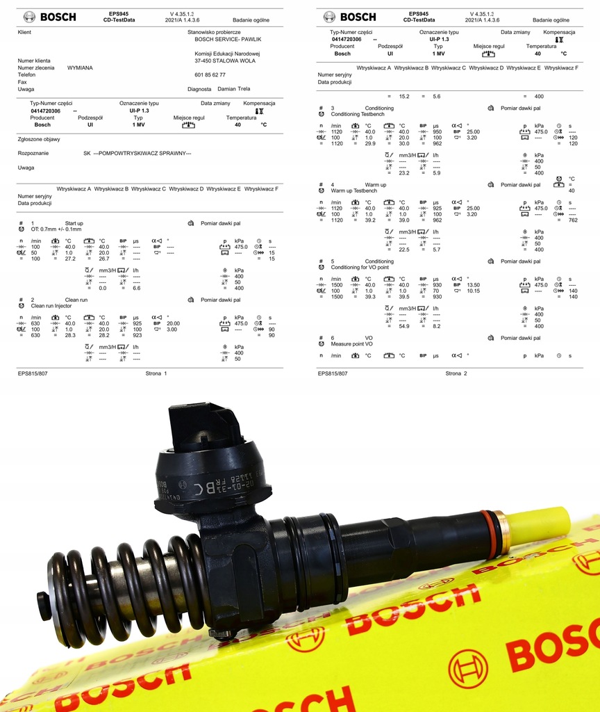 INJECȚIE UNITATE DE INJECȚIE 0414720306 VW PASSAT B6 2.0 TDI Product image