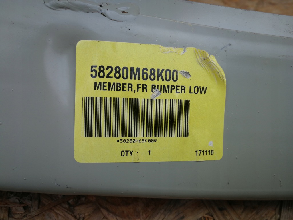SUZUKI ALTO NISSAN PIXO 09- SUPPORT BARĂ FAŢĂ INFERIOR BAZĂ 58208M68K00 Product image