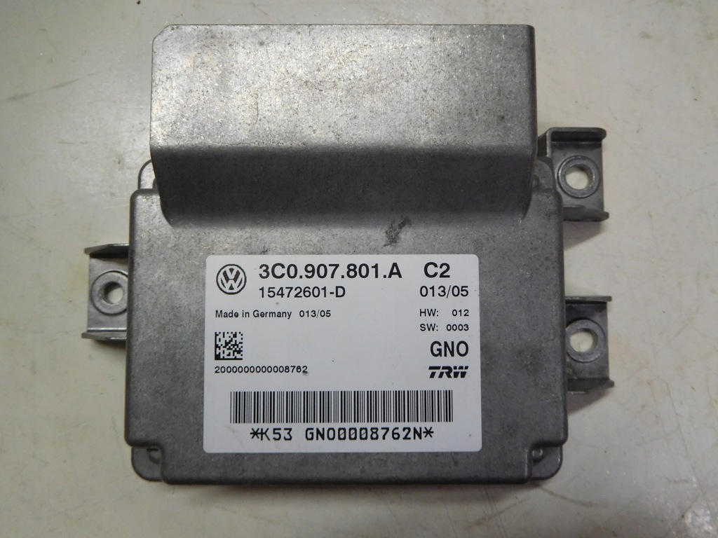 VW Volkswagen Passat B6 2005 modul frână de mână 3C0907801A Product image