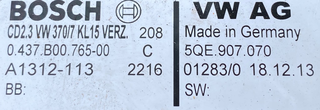 VW E GOLF POWER MODULE CONTROL DRIVE 5QE907070 Product image