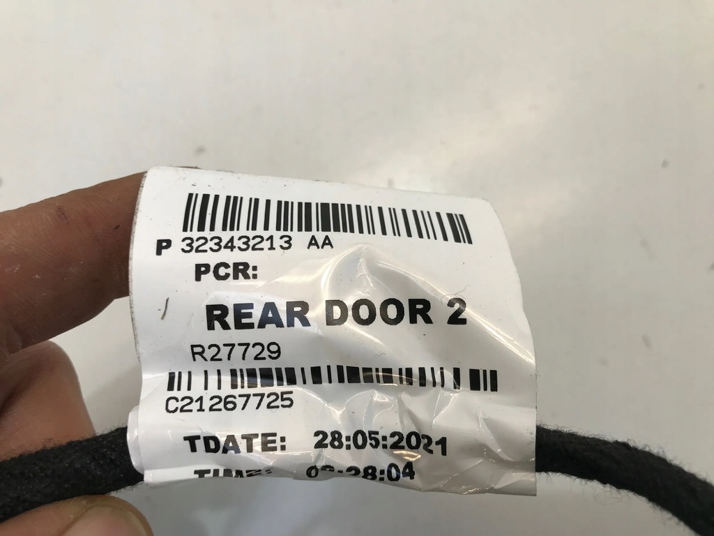 VOLVO XC40 2021 2022 CABL DE INSTALARE UȘĂ STÂNGA SPATE 32343213 32343213AA Product image