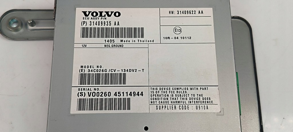 MODUL 31409622AA AMPLIFICATOR AUDIO VOLVO V60 Product image