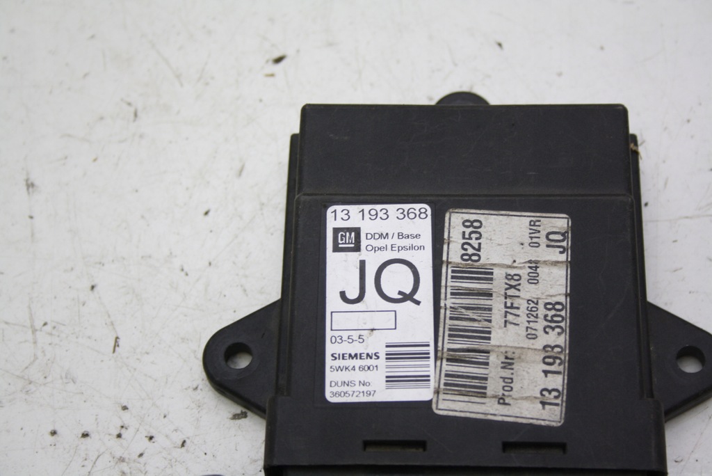 MODUL CONTROLLER UȘĂ FATA DREAPTA OPEL VECTRA C 13193368 Product image