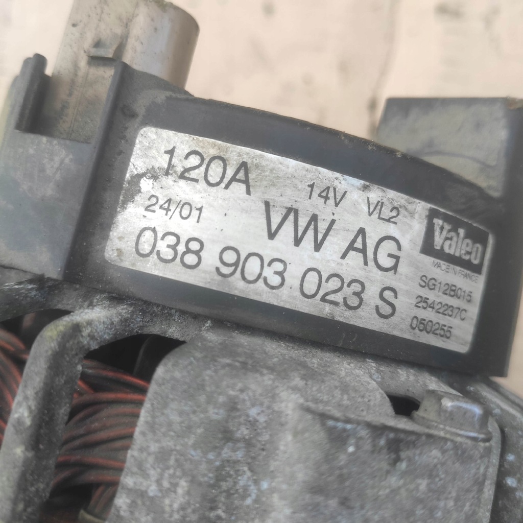 ALTERNATOR AUDI A3 8L FL 1.8 B 038903023S Product image