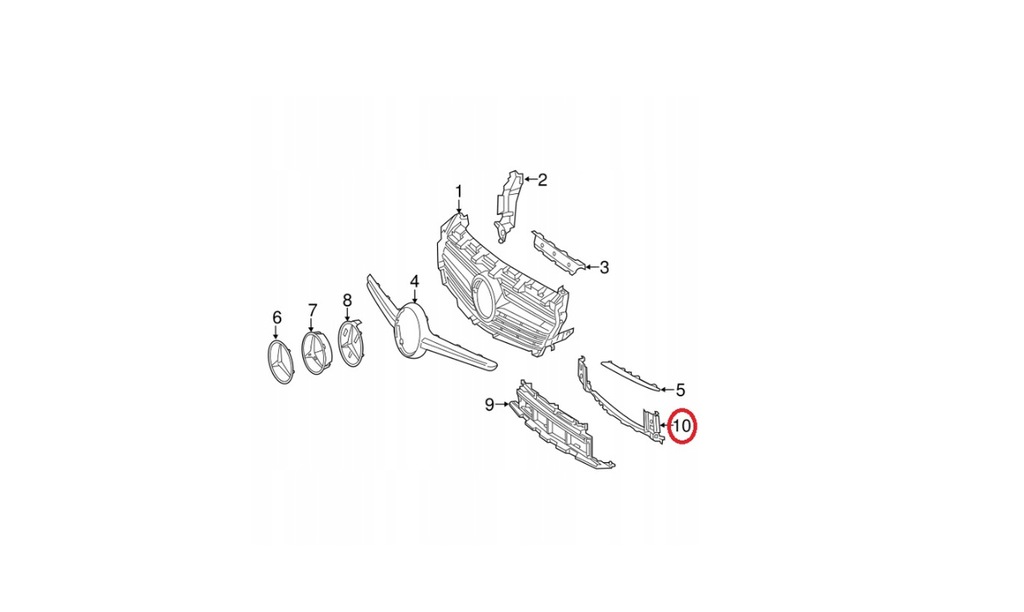 Ranforsare bara fata pentru Mercedes A Class 176 CLA 117 Product image