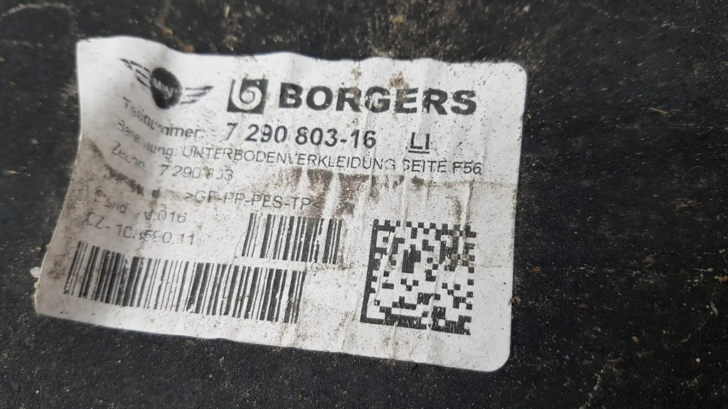 BMW 1 F40 CAPACĂ, PANOU POLOSA, ȘASIU, STÂNGA Product image