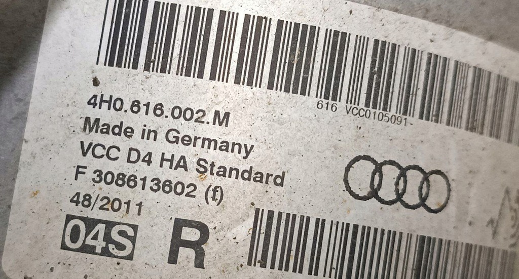 Audi A8 S8 D4 4H 2012 Suspensie pneumatică spate amortizor Product image